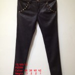 PANTALON ELASTICO polipiel con detalle en los bolsillos